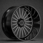 BE FORGED Astro forged truck and SUV wheel, gloss black with machined accents