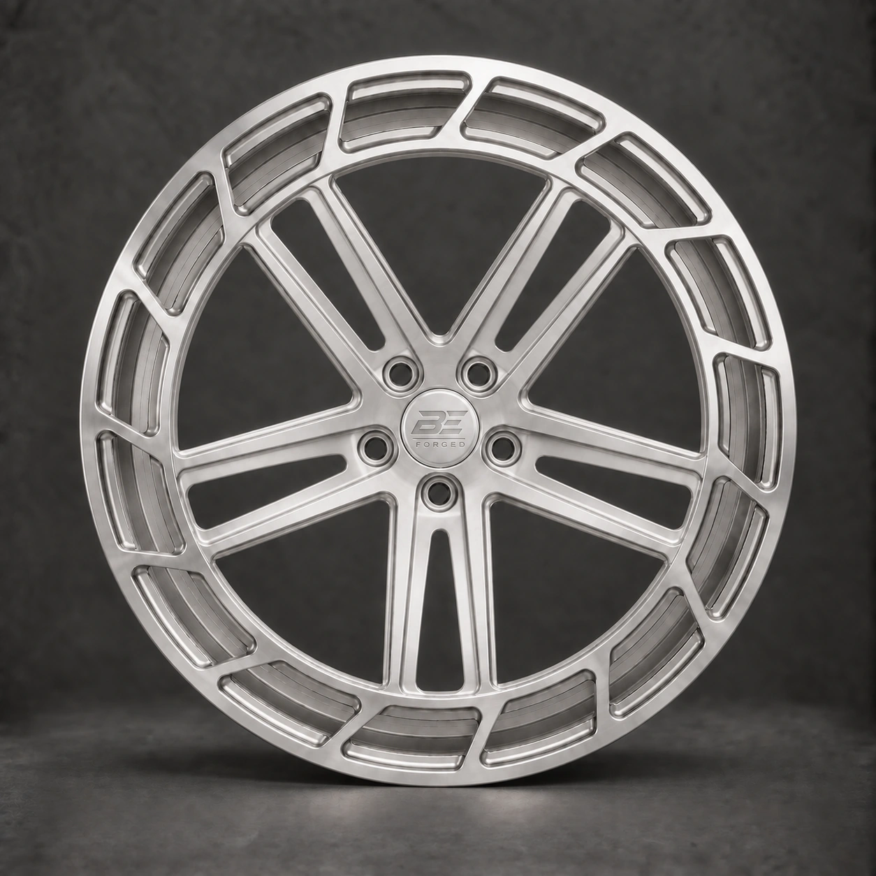BE1-AL5S forged wheel - full wheel view