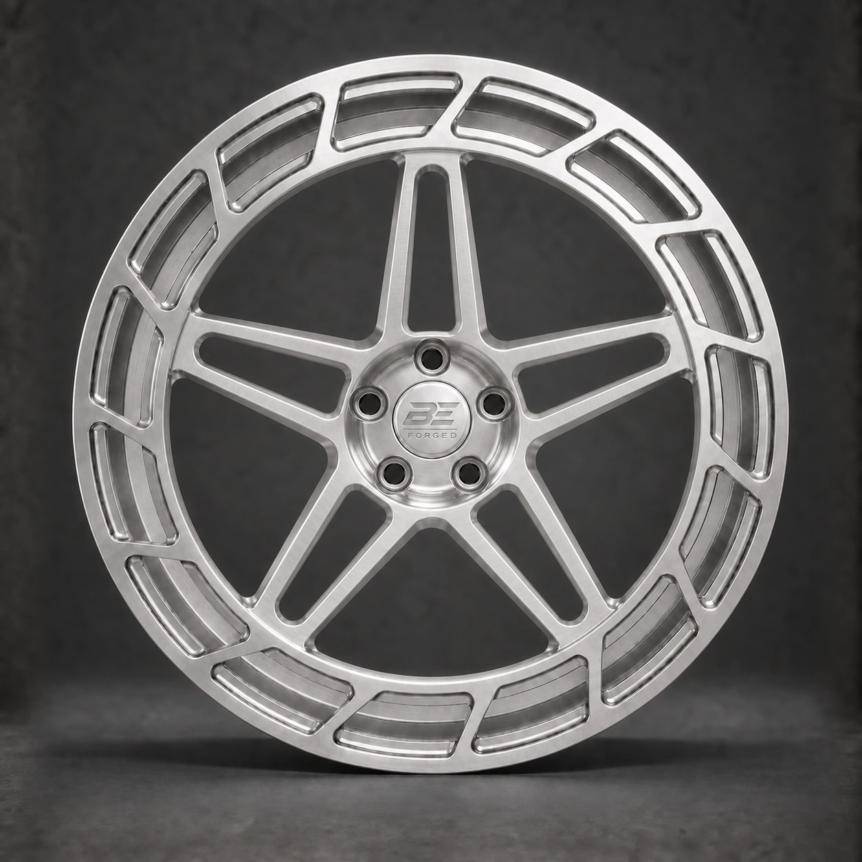 BE1-AL5ST forged wheel - full wheel view