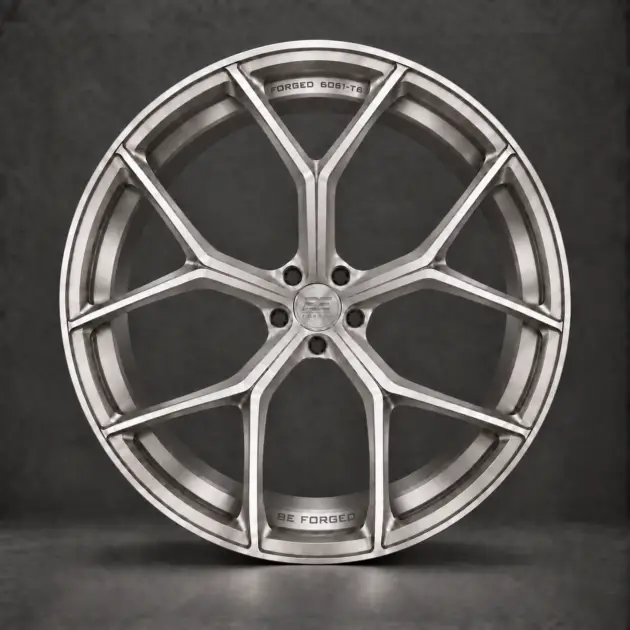 BE1-C5SQ forged wheel - full wheel view