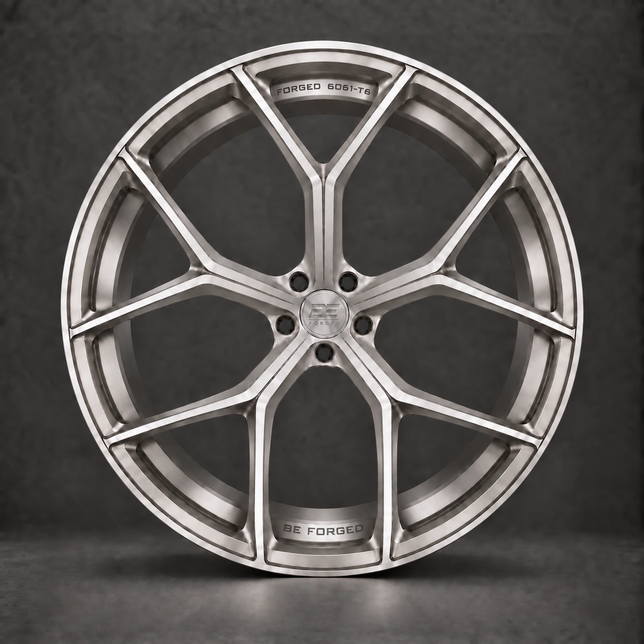 BE1-C5SQ forged wheel - full wheel view
