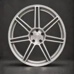 BE1-C7S forged wheel — brushed silver front view