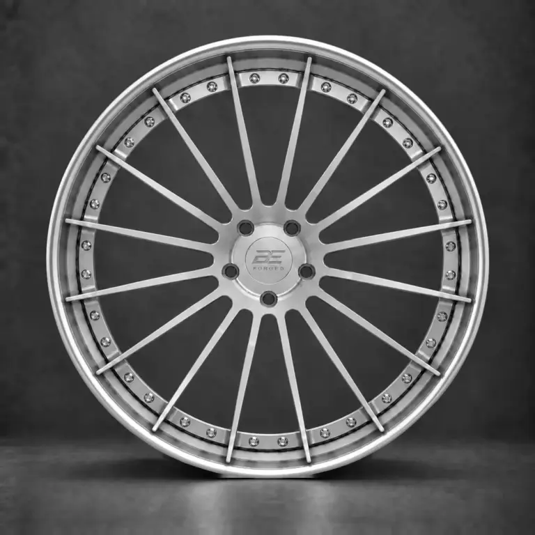 BE FORGED BE2-C20V multi-piece forged wheel, front view
