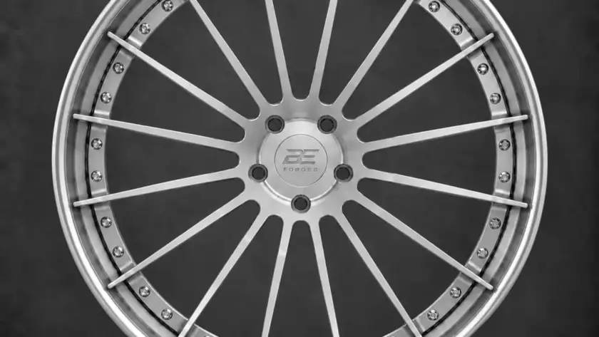 BE FORGED BE2-C20V multi-piece forged wheel, front view