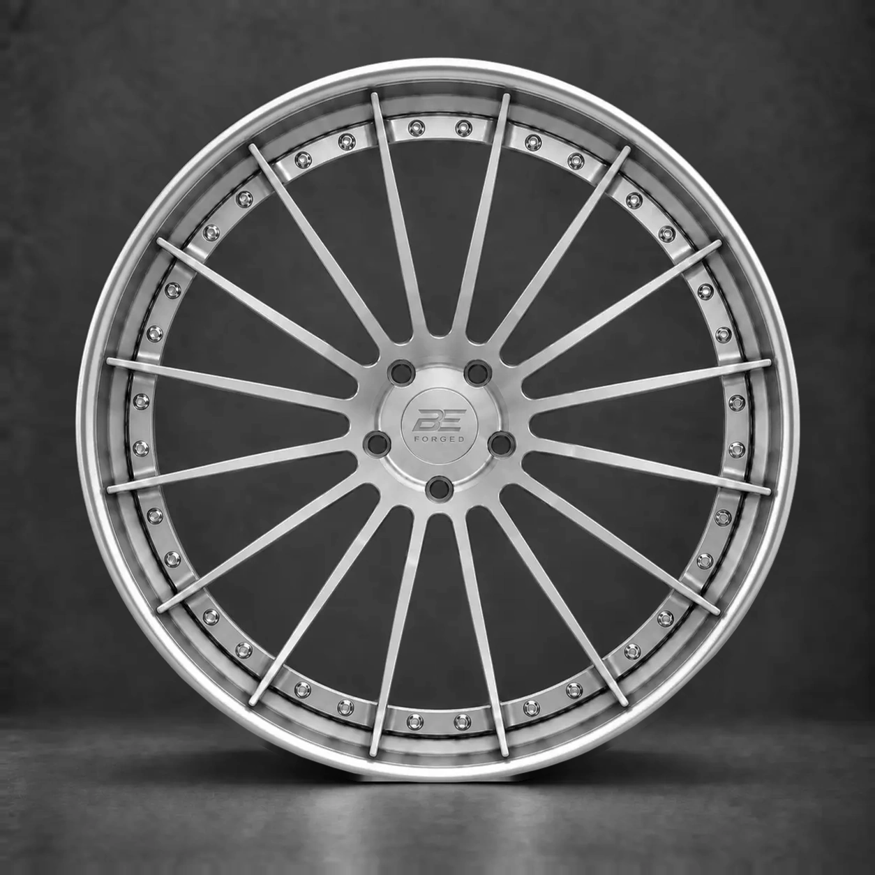 BE2-C20V forged wheel - full wheel view
