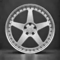 BE FORGED BE2-C5DL multi-piece forged wheel, front view
