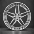 BE FORGED BE2-C5SD multi-piece forged wheel, front view