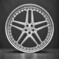 BE FORGED BE2-C5SDL multi-piece forged wheel, front view