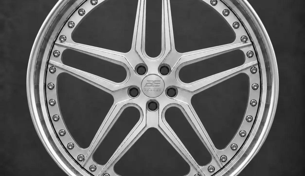 BE FORGED BE2-C5SDL multi-piece forged wheel, front view