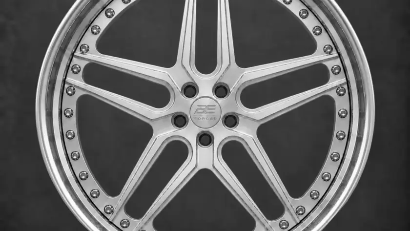 BE FORGED BE2-C5SDL multi-piece forged wheel, front view