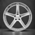 BE FORGED BE2-C5ST multi-piece forged wheel, front view