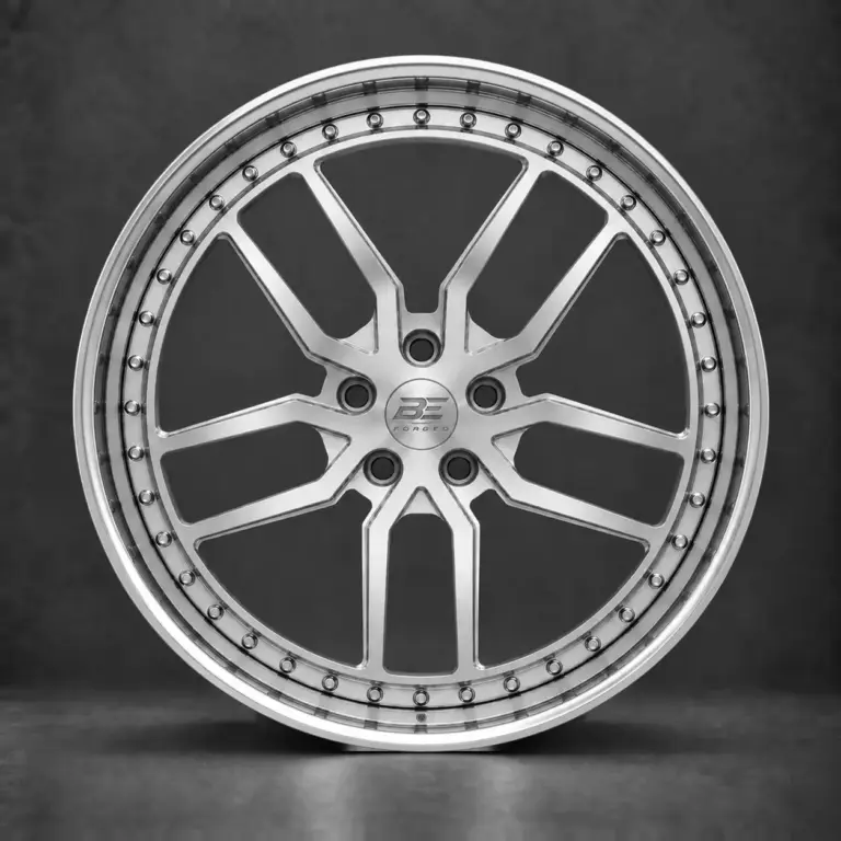 BE FORGED BE2-C5STL multi-piece forged wheel, front view