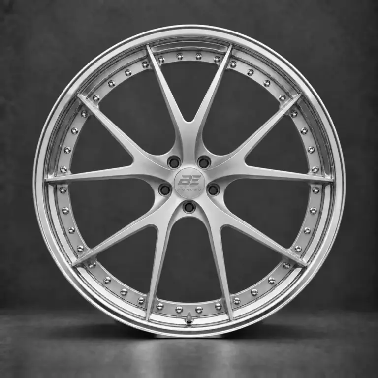 BE FORGED BE2-C5SW multi-piece forged wheel, front view