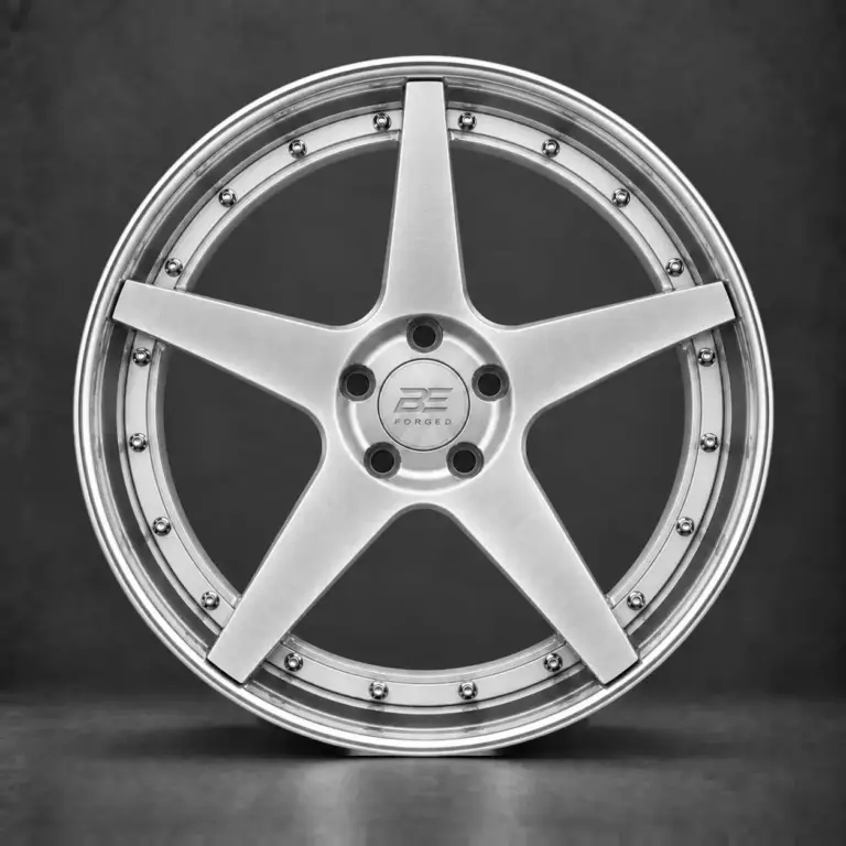 BE FORGED BE2-C5V multi-piece forged wheel, front view