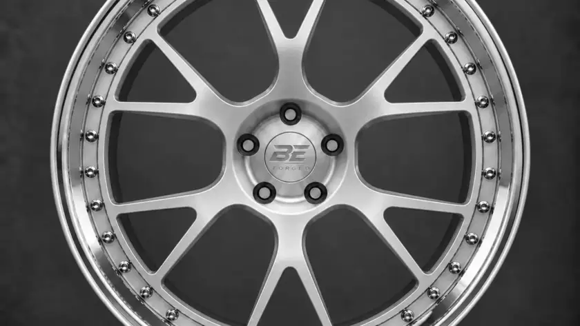 BE FORGED BE2-C6YDL multi-piece forged wheel, front view