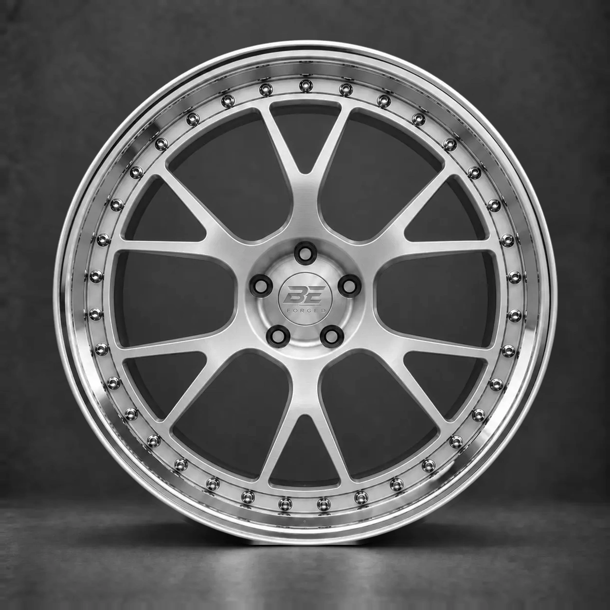 BE2-C6YDL forged wheel - full wheel view
