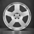 BE FORGED BE2-LX05 multi-piece forged wheel, front view