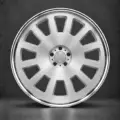 BE FORGED BE2-LX12 multi-piece forged wheel, front view