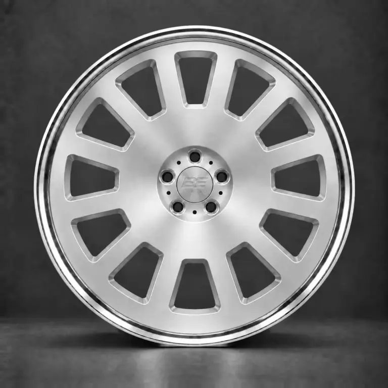 BE FORGED BE2-LX12 multi-piece forged wheel, front view