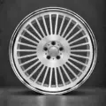 BE FORGED BE2-LX30C multi-piece forged wheel, front view