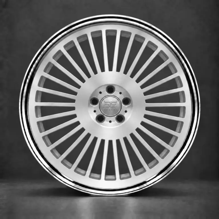 BE FORGED BE2-LX30C multi-piece forged wheel, front view