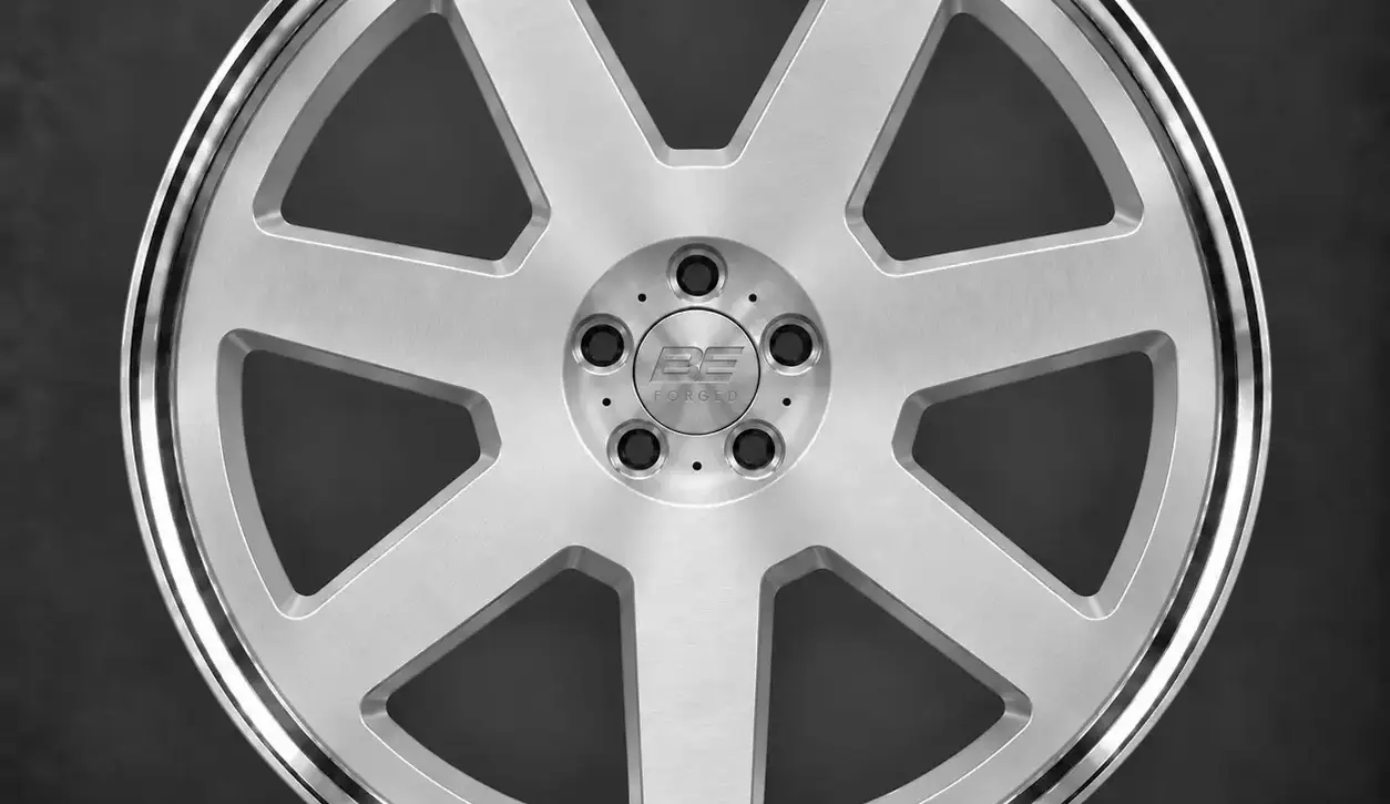BE FORGED BE2-LX7L multi-piece forged wheel, front view