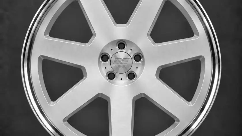 BE FORGED BE2-LX7L multi-piece forged wheel, front view