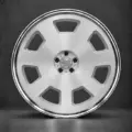 BE FORGED BE2-LX7S multi-piece forged wheel, front view