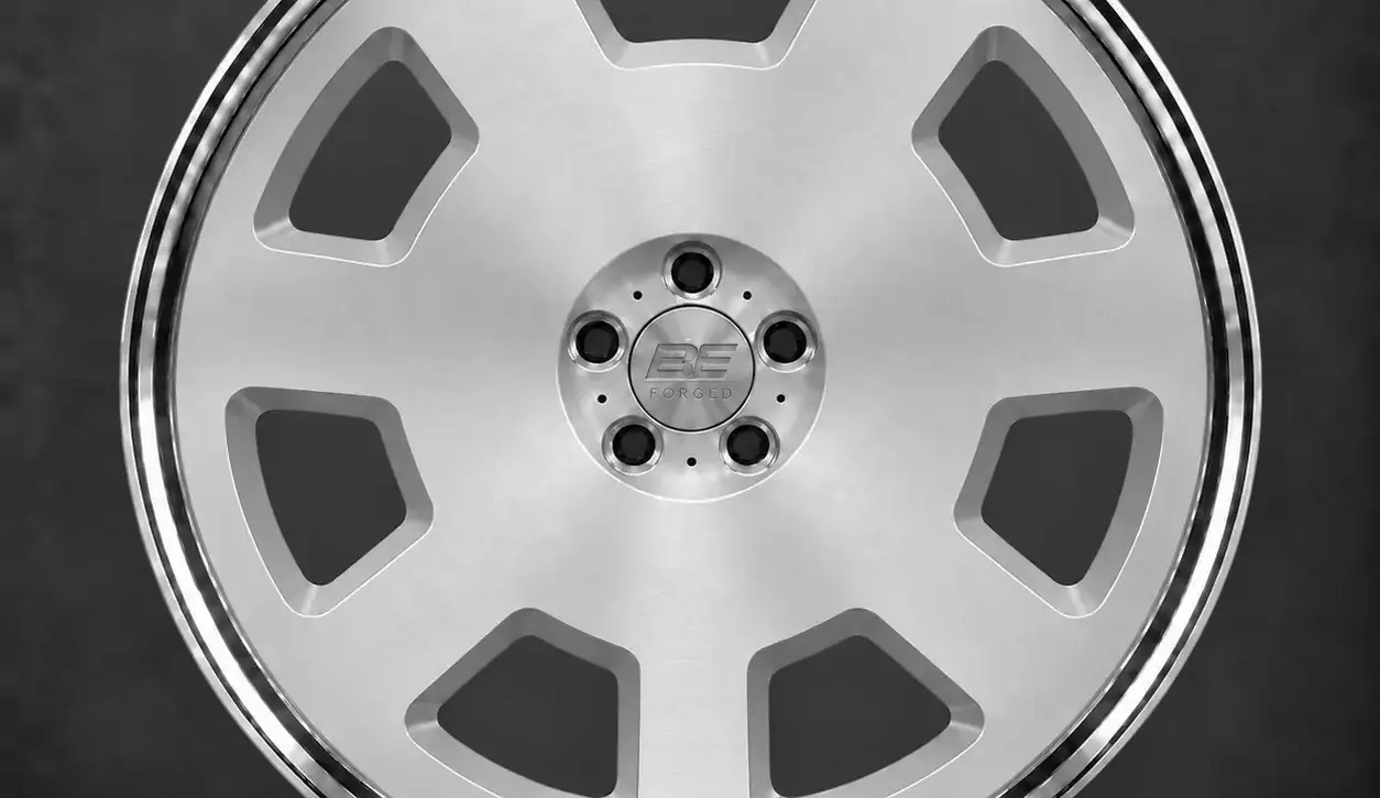 BE FORGED BE2-LX7S multi-piece forged wheel, front view
