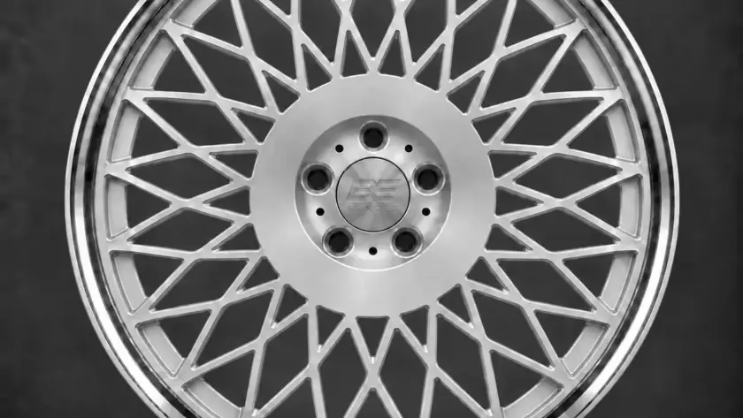 BE FORGED BE2-LXME multi-piece forged wheel, front view