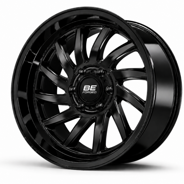 Warped forged wheel - full wheel view